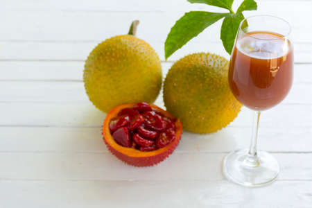 gourd, sweet, fruit, baby, bitter, spiny, gac, grourd, cochinchin, background, white, jackfruit, green, isolated, food, healthy, fresh, season, single, freshness, delicious, asian, tasty, vegetable, vegetarian, raw, botany, peel, medicinal, melon, southeaの写真素材