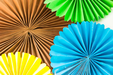 Art of colored paper.Or Origami and idea of art and crafts.の写真素材