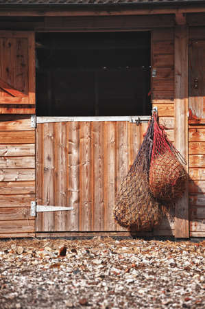Wooden Stable Doorsの写真素材