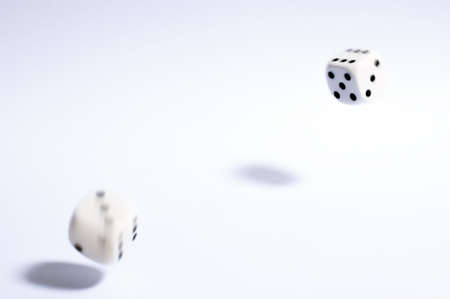 Randomly bouncing dice.の写真素材