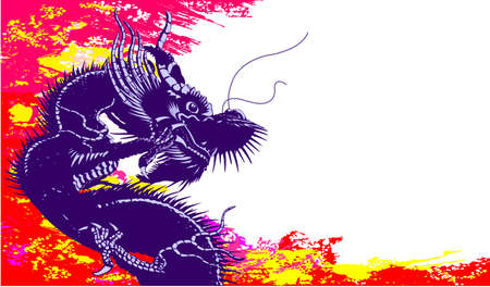 chinese dragonのイラスト素材