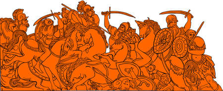 battle historyのイラスト素材