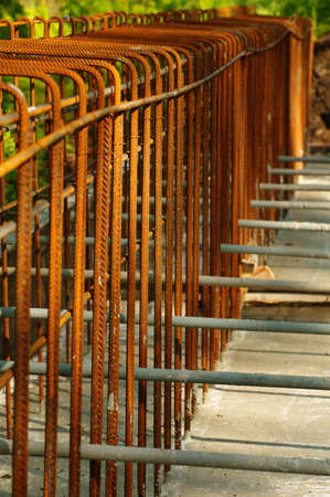 concrete reinforcements の写真素材