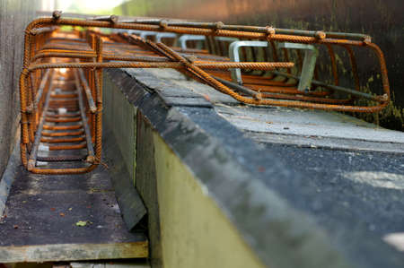 concrete reinforcements の写真素材