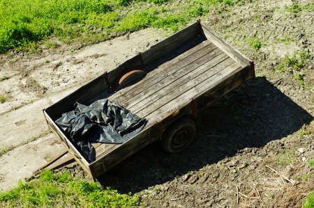 cargo cart for carの写真素材