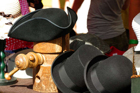 top hat,bowler and historical hatの写真素材