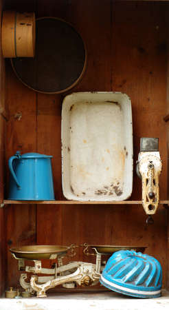 vintage kitchen equipment の写真素材