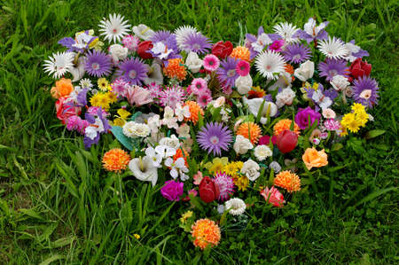 Heart of flowersの写真素材