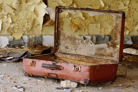 old broken suitcase 3の写真素材