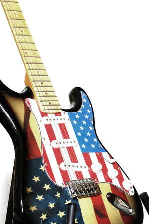 electric guitar American flag 2の写真素材