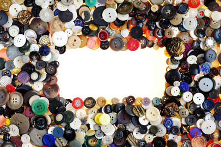 button on clothes frame 2の写真素材