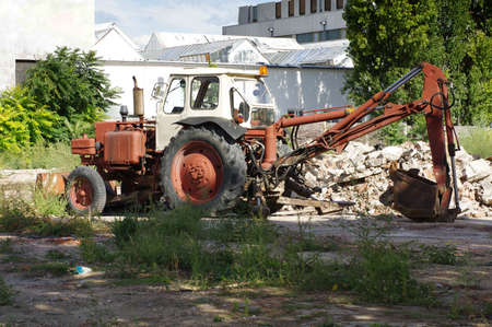 Backhoe loader vintage