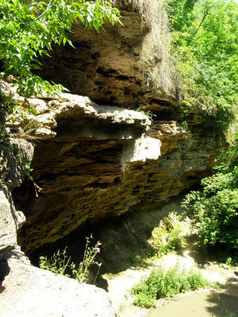 The village Saharna is well-known for cave monastery of XIII century and operating mans monastery Presvjatoj of the Trinity. の写真素材