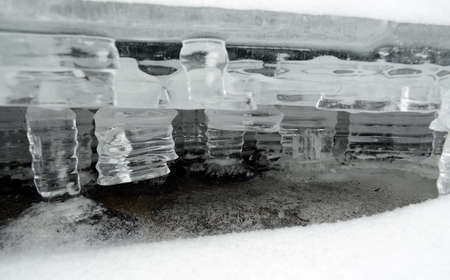 The ice - water in the solid state の写真素材