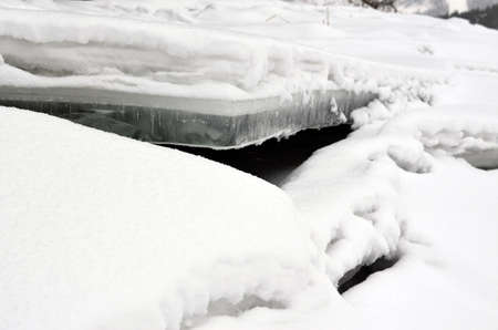 The ice - water in the solid state の写真素材