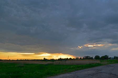 Calm before the storm. Korolevka village, Novomoskovsk district of Ukraine.