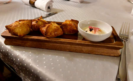 Tasty, healthy food. Beautiful restaurant serving different dishes.