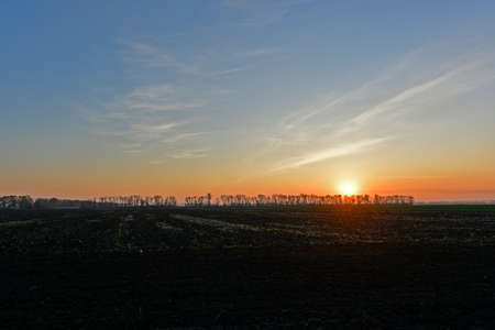 Beautiful countryside landscapes and sunsets.の写真素材