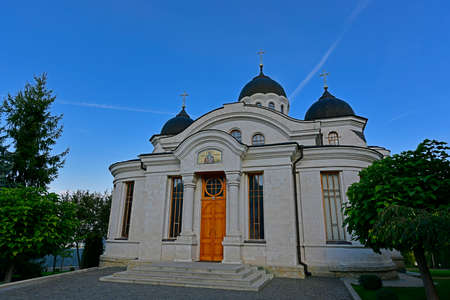 The Mother of God-Nativity Monastery is an Orthodox male monastery located in the village of Kurki, Orhei district of Moldova, near the speech of Vatica, on the slopes of a picturesque hill covered with oak forest.の写真素材