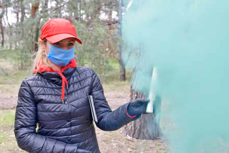 Spring pandemic protection COVID-19. Away from noisy cities.