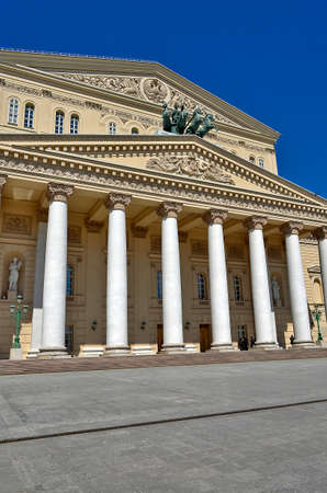 Moscow, Russia 06.17.2012. The State Academic Bolshoi Theater of Russia, or simply the Bolshoi Theater, is one of the largest in Russia and one of the most significant opera and ballet theaters in theのeditorial素材