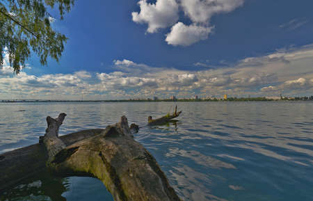 Dnieper located on the Dnieper river. The fourth city in terms of population in Ukraine. One of the largest industrial centers in Ukraine. The center of the defense and space industry of the Soviet peの写真素材