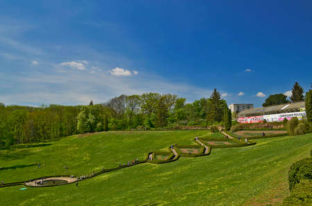 Ukraine, Uman city 04/29/2018. Sofiyivka National Dendrological Park is an arboretum, a research...