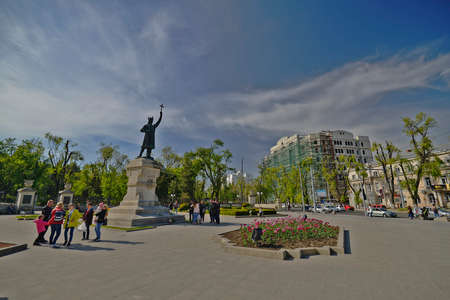 Moldova, Chisinau 04/27/2017 year. Chisinau is the capital and largest city of Moldova. An economic and cultural center located in the center of the country on the Bull River.のeditorial素材