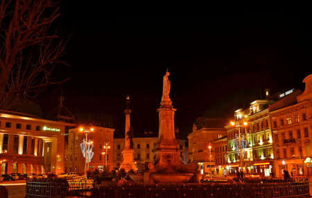 Ukraine, Lviv 12/31/2012. Winter trip to one of the oldest and most beautiful cities in Ukraine. The original architecture of Lviv was formed over the centuries, so the features of different eras interのeditorial素材