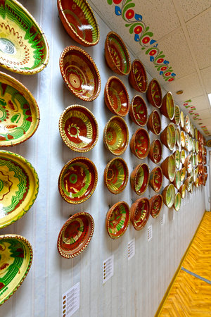 Ukraine, Poltava 06/07/2020. National Museum-Reserve of Ukrainian Ceramics in Opishnya. This ancient village has long been known as the largest center of ceramic craftsmen, the pottery capital of Ukraのeditorial素材