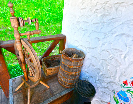 Ukraine, Poltava 06/07/2020. National Museum-Reserve of Ukrainian Ceramics in Opishnya. This ancient village has long been known as the largest center of ceramic craftsmen, the pottery capital of Ukraのeditorial素材