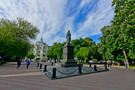 Ukraine, Odessa 05/25/2021. Odessa Transfiguration Cathedral - the largest Orthodox church in Odessa; founded in 1794, consecrated in 1808, destroyed in 1936.のeditorial素材