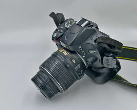 Ukraine Novomoskovsk 09/24/2021. Camera with a bag for transportation. The Nikon D5100 digital...