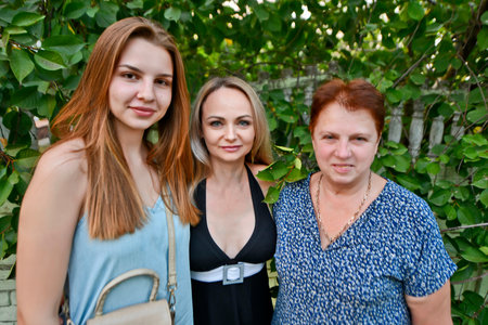 The family congratulates the grandmother and mother on their birthday, which coincides with the...