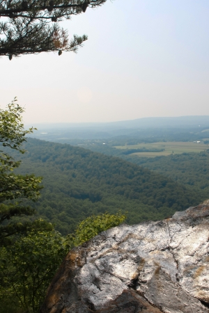 Overllook from Hawk Rock in Pennsylvaniaの写真素材