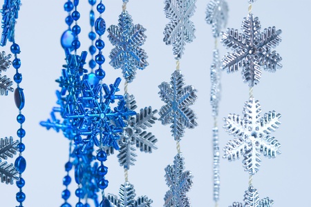 Christmas ornaments on a white backgroundの写真素材