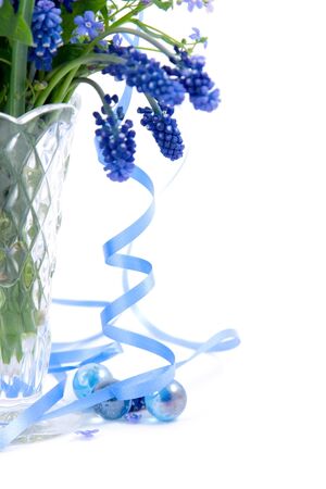 Bouquet of spring flowers on a white backgroundの写真素材