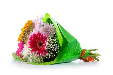 Beautiful flowes on a white backgroundの写真素材