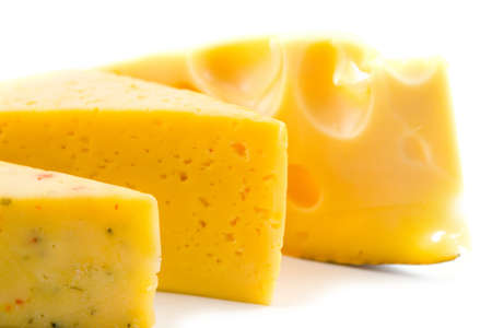 Cheese isolated on a white background 