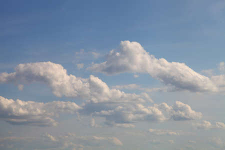 Beautiful sky with white clouds