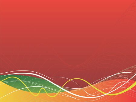 red abstract background, vector lines, colorful backgroundのイラスト素材