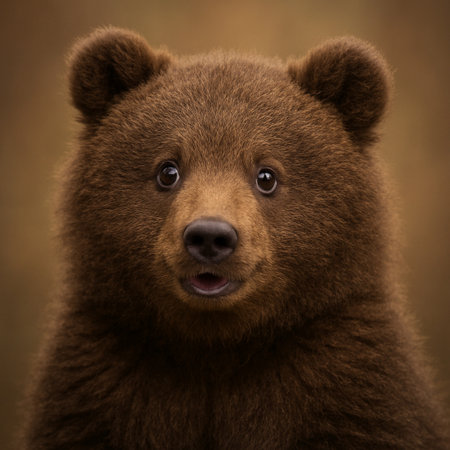 Portrait of a brown bear (Ursus arctos)の素材
