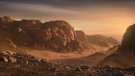 Wadi Rum desert, Jordan, Middle East.の写真素材