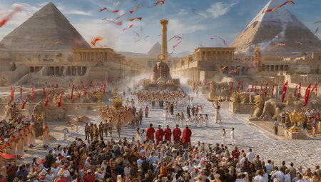 Unidentified people at the Festival of the Sacrifice in Bukhara, Uzbekistanの写真素材