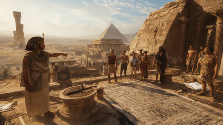 Ruins of the Temple of Hatshepsut in Luxor, Egyptの写真素材