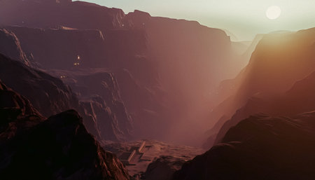 Mountain. 3D illustration. Virtual realityの写真素材