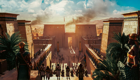 The temple of Hatshepsut in Luxor, Egyptの写真素材