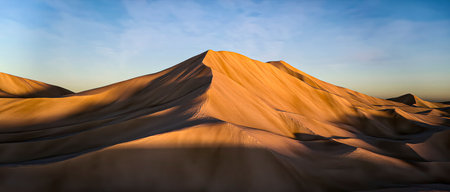 Sand dunes in Maspalomas, Gran Canaria, Canary Islandsの写真素材