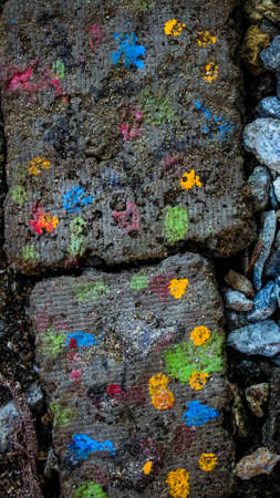 pebbles and stones : abstract compositionの写真素材