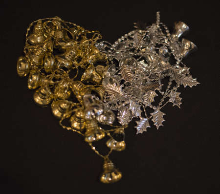 christmas decoration heart shapedの写真素材